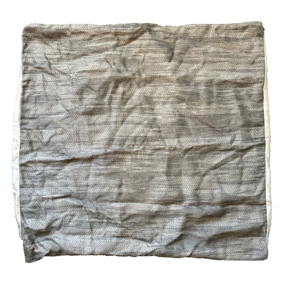 West Elm Euro Sham 26" Silky Tencel Striated in Elm Pillow Case - Picture 1 of 7